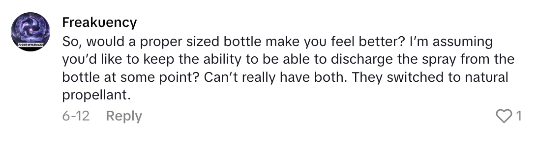Screenshot 2025 06 21 at 3.32.49 PM I need a refund or something.   Shopper Suspects Febreeze Has Scammed Her With Half Full Containers
